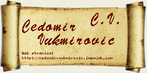 Čedomir Vukmirović vizit kartica